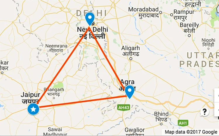 From delhi 05 days delhi, jaipur & agra with ranthambore  golden triangle tour