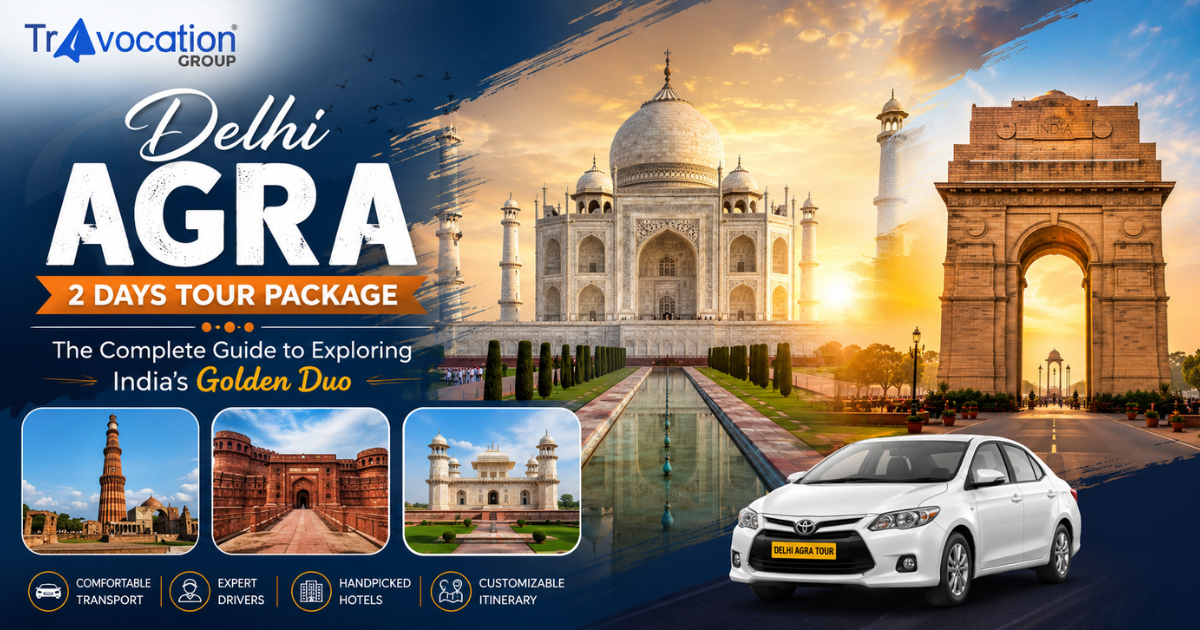 Delhi Agra 2 Days Tour Package featuring Taj Mahal and India Gate