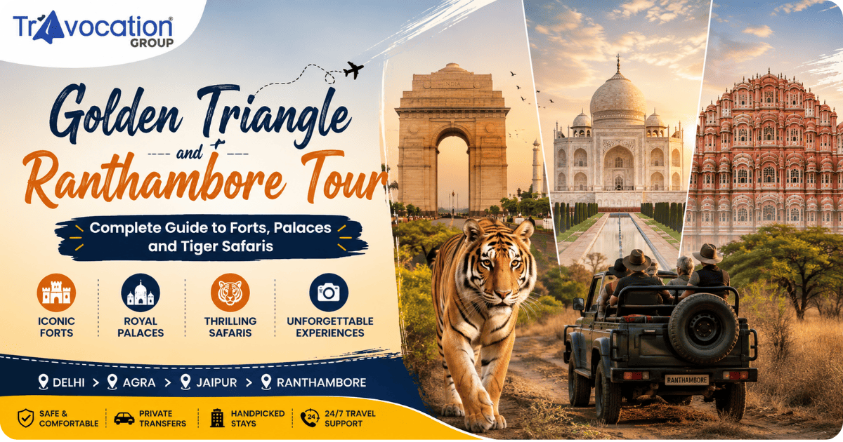 Golden Triangle and Ranthambore Tour with Forts, Palaces and Tiger Safari