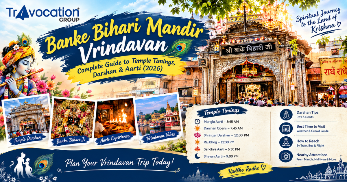 Banke Bihari Mandir Vrindavan with temple timings, darshan and aarti guide for 2026