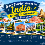 Best tourist places in India to visit in September 2026 including Darjeeling, Goa, Kerala, Jaipur, Leh Ladakh and Shillong