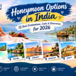 Honeymoon options in India featuring romantic destinations, travel costs, and 2026 honeymoon itineraries